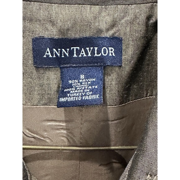 Ann Taylor Loft Women's Iridescent Jacket Size 8 Lined Long Sleeve Jacket Preppy - Picture 4 of 12